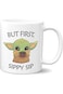 Brd Gifts Baby Yoda Coffee Mug - Mando TV Series Movie Coffee Mug   11 oz White Ceramic Coffee Mug