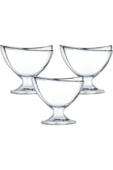 كوب أوشن ديلايت سانداي، مجموعة من 3 قطع، 5.50 أونصة، P0261503، وعاء حلوى، وعاء تقديم، وعاء جانبي