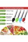 3PCS Mini Kitchen Tongs with Silicone Tips, 7 inch Non-Stick Small Tongs Heat Resistant Tongs for C