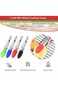 3PCS Mini Kitchen Tongs with Silicone Tips, 7 inch Non-Stick Small Tongs Heat Resistant Tongs for C