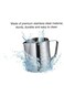 Jabbi Stainless Steel Milk Pitcher Frothing Jug 350ml/12oz Milk Steaming Pitcher Barista Latte Art