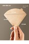 AsgenoX V60 Coffee Filters 100pcs Paper Coffee Filter Unbleached Natural Brown Paper Compatible wit