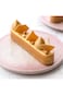 XIUWOO Kitchen 3D Silicone 8-Cavity Eclair Mold for Baking Mousse Cake