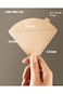 AsgenoX V60 Cone Paper Coffee Filters 40pcs 02 Brown Natural Coffee Filter V-shaped Unbleached Filt