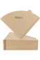 AsgenoX V60 Cone Paper Coffee Filters 40pcs 02 Brown Natural Coffee Filter V-shaped Unbleached Filt