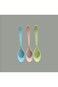 WDA Meijie Plastic Spoons Set, Pastel Blue Pink Green, 12-Pack