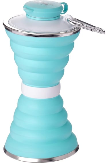 Al Rimaya Foldable Traveling Bottle, 500 ml Capacity, Blue