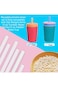 Gaiett 2pcs Orange Replacement Straws Compatible with Zak 15oz Water Bottle,BPA-Free with 1 Straw C