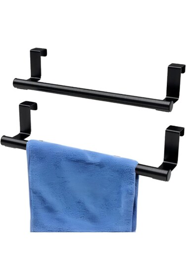حامل مناشف المطبخ - رف مناشف فوق الباب، قضيب مناشف فوق الخزانة، حامل مناشف أطباق للمطبخ