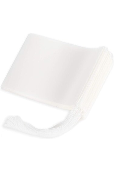 9 * 7cm 100 Pcs Natural Raw Wood Pulp Paper Disposable Empty Bag &amp;Coffee Filter with Drawstring for