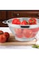 Raj Stainless Steel Basket Colander, 27 cm, Silver, QL0019 - For Rice, Vegetables, and Fruits