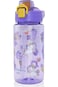Kids Water Bottles with Straw, Azonee 600ml Leakproof BPA-Free Bottle Set for Children, School Wate