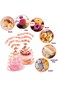 Cellophane Bags, Food Gift Bags 100 Pack, Resealable Flat Cello Bags with Twist Ties Pink Party Bag