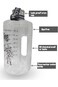 ALCOACH Gallon Water Bottle With Times To Drink - 2.2L/74 OZ Water Bottle - Motivational Water Bott
