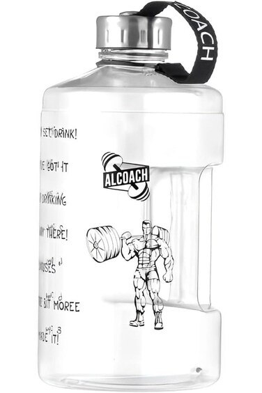 ALCOACH Gallon Water Bottle With Times To Drink - 2.2L/74 OZ Water Bottle - Motivational Water Bott