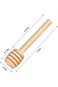 Khazna Honeycomb Stick - 20Pcs Wooden Honey Dipper, 3 Inch Mini Honey Stick for Honey Jar Dispense