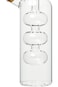 Parfait 2-In-1 Oil And Vinegar Bottle With Cork Stopper Clear And Brown Y122-413