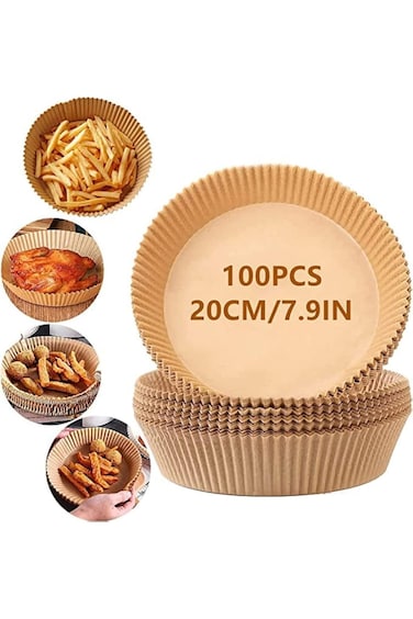 SKAFA   Air Fryer Paper   Air Fryer Liner   Air Fryer Paper Plate, Baking Paper, Air Fryer Parchmen