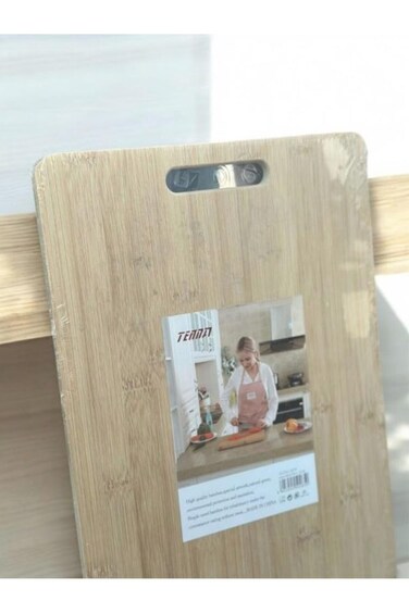WDA Bamboo Kitchen Cutting Board, Natural Wood Grain, Large Size