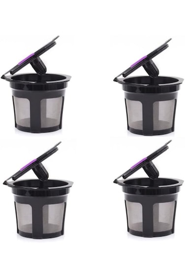 ALMEKAQUZ 4Pack Reusable Coffee Filters for Keurig (BPA Free), Reusable K Cup Filters Cups K Cups f