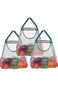 3Pcs Hanging Net String Mesh Shopping Bags, Reusable Produce Bags Vegetables Fruits Commodities Out