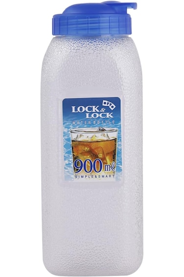 LocknLock Aqua 900ml BPA-Free Water Bottle with Flip-Top Lid &ndash; Durable and Transparent Hydration Ju