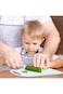ABIN Kid-Safe Cake Knife Set for Real Cooking With Cutting Board, Plastic Knives, Plate &amp; Fork, BPA