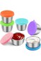 Joyzzz Condiment Containers with Lids, 6 Pack Salad Dressing Container To Go, 2.4oz Salad Dressing