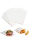 GMQG Recyclable and biodegradable, oil and grease proof white paper bags, sandwich bags, food packa