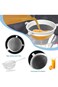 Khazna Plastic Mesh Strainers,4 Pcs Nylon Fine Mesh for Kitchen with Handle Double Ear Nylon Mesh C