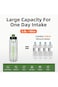 SHOTAY 2.0L Sports Water Bottles Half Gallon Motivational with Time Marker Removable Straw, BPA Fre