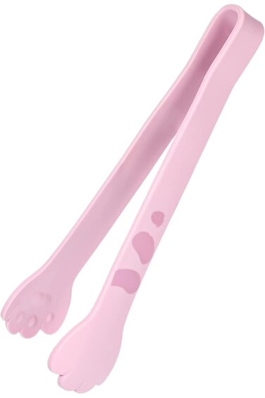 The zowu Cat Tongs 7 Inch Cute Cat Paw Shape Tongs Kitchen Tongs Silicone Cooking Tongs for Cooking