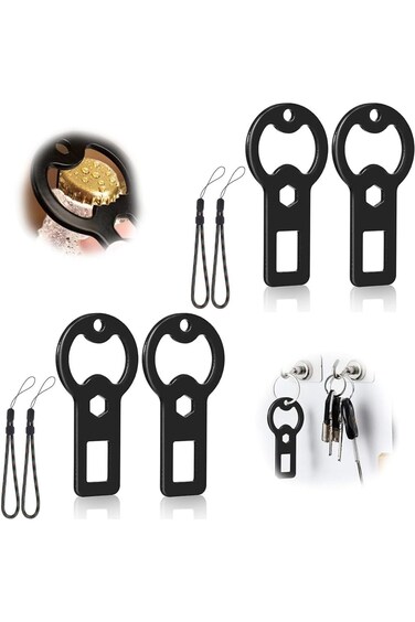 Bottle Opener with Lanyard,Keyring Bottle Openers, Portable Beer Bottle Opener, Seat metal bottle o