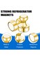 SWIUKPHE Refrigerator Magnets, 30 Pcs Gold Fridge Magnets Small Strong Neodymium Magnets for Whiteb