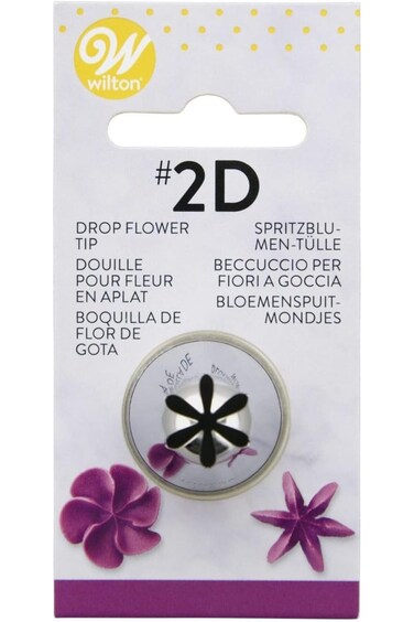 Wilton No.2D Decorating Tip, Drop Flower