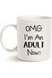 MAUAG Funny 18th Birthday Gifts for Son, Daughter, Children, Best Friend, OMG I'm An Adult Now Coff