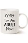 MAUAG Funny 18th Birthday Gifts for Son, Daughter, Children, Best Friend, OMG I'm An Adult Now Coff