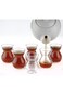 Turkish Tea and Coffee Cups (6pcs), Arabic Persian Tea Cups (5oz/145ml)