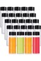 zmybcpack 24 Pack 10 OZ (300 ml) Clear PET Plastic Juice Bottles with Black Lids - Plastic Smoothie