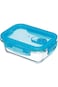 Kitchencraft Kcglsstor01 Glass Storage Container With Vent, Rectangular, 350Ml, 12X11X5.5Cm, Labell
