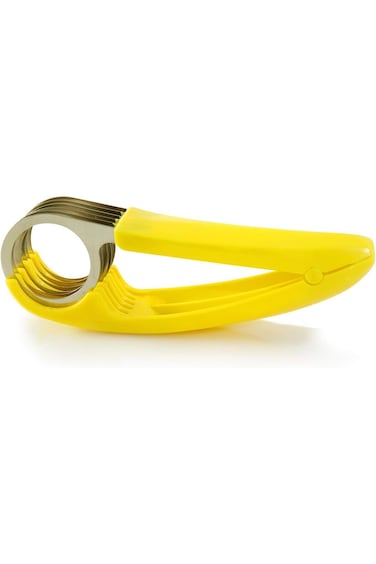 Oasisgalore Banana Slicer ABS + Stainless Steel Fruit and Vegetable Salad Peeler Kitchen Tool for B