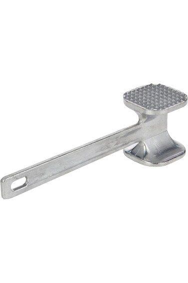 مطرقة لحم من الألومنيوم بمقبض هارموني 19 سم رأس مستقيم 5 سم × 5 سم 220103 (أبيض)