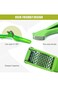 Garlic Press, Green Plastic Crusher with Stainless Steel Hopper