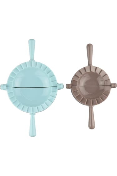 Royalford 2pcs Dumpling Press RF12275 Plastic Pasta Maker Mould Dumpling Set Empanadas Ravioli Make