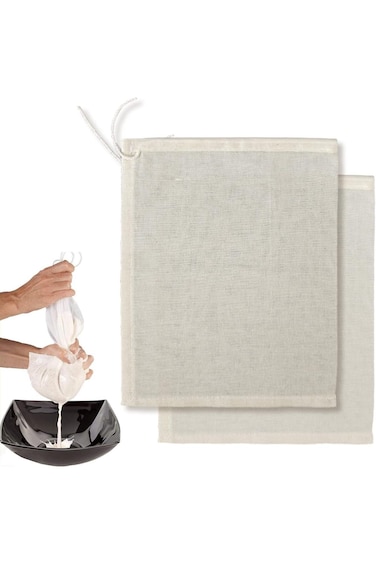 Proxima Direct Nut Milk Bag, 2PCS 10"x15" Reusable Cheese Cloth for Straining Cold Brew Coffee Stra