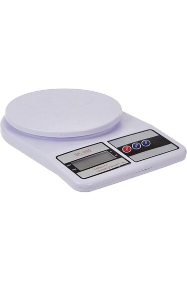 Digital Kitchen Scale SF-400 - Precision Electronic Scale for Cooking and Baking, White