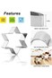 Metal Cookie Cutters Set - Star Cookie Cutter Stainless Steel Round Biscuit Cutter Heart Small Star