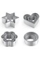 Metal Cookie Cutters Set - Star Cookie Cutter Stainless Steel Round Biscuit Cutter Heart Small Star