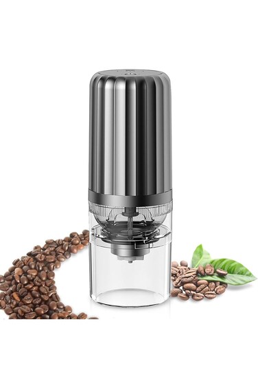 مطحنة قهوة كهربائية مخروطية الشكل من السيراميك من كارينا هاوس، قابلة لإعادة الشحن عبر منفذ USB، قابلة للتعديل تلقائيًا