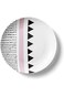 Qcmber colorful dessert plates (black &amp; pink 2)